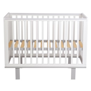 Кровать для новорожденных серия 3400 POLINI Kids Simple 340 Белый / Серый в Нижнем Новгороде - предосмотр 2