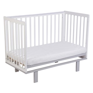 Кровать для новорожденных серия 3400 POLINI Kids Simple 340 Белый / Серый в Нижнем Новгороде - предосмотр 4