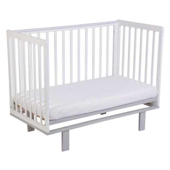 Кровать для новорожденных серия 3400 POLINI Kids Simple 340 Белый / Серый в Нижнем Новгороде - изображение 4