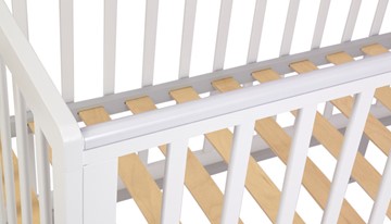 Кровать для новорожденных серия 3400 POLINI Kids Simple 340 Белый / Серый в Нижнем Новгороде - предосмотр 6