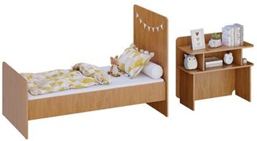 Детская кровать Polini kids Ameli 1150, белый-натуральный, серия Ameli в Нижнем Новгороде - предосмотр 8
