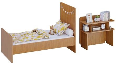Детская кровать Polini kids Ameli 1150, белый-натуральный, серия Ameli в Нижнем Новгороде - изображение 8