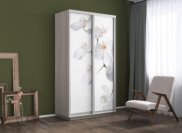 Шкаф 2-х дверный Экспресс 1200x600x2200, Орхидея белая/шимо светлый в Нижнем Новгороде - предосмотр 3