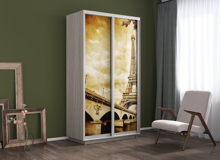 Шкаф 2-х дверный Экспресс 1200x600x2400, Париж/шимо светлый в Нижнем Новгороде - изображение 3