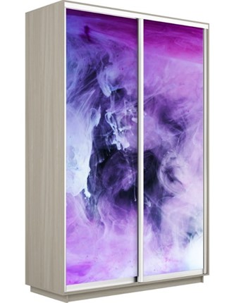 Шкаф двухдверный Экспресс 1600x450x2200, Фиолетовый дым/шимо светлый в Нижнем Новгороде - изображение