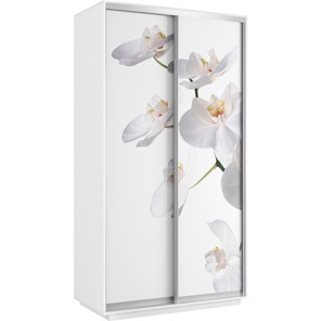 Шкаф Хит 1200x600x2200, белая орхидея, белый снег в Нижнем Новгороде - предосмотр