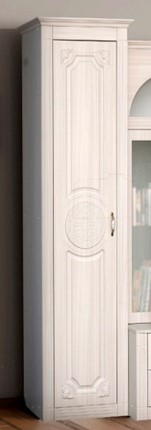 Шкаф 1-дверный Венеция, ясень анкор светлый/сандал белый матовый в Нижнем Новгороде - изображение
