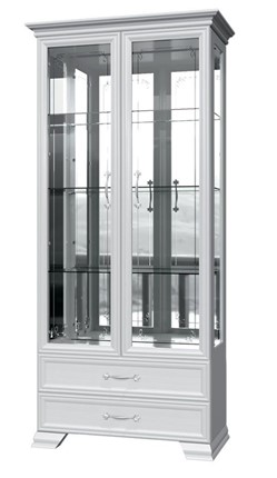 Шкаф-витрина Грация ШР-2, белый, 4 стекла в Нижнем Новгороде - изображение