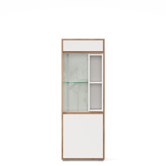 Шкаф-витрина малый Лайн Белый ЛД 693.020 в Нижнем Новгороде - изображение 1