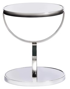 Кофейный столик GROTTO (mod. 9157) металл/дымчатое стекло, 42х42х50, хром в Нижнем Новгороде - предосмотр 1