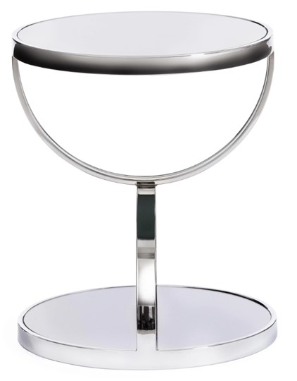 Кофейный столик GROTTO (mod. 9157) металл/дымчатое стекло, 42х42х50, хром в Нижнем Новгороде - изображение 1