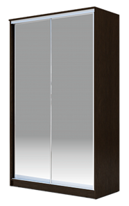 Шкаф 2-х дверный 2400х1200х620 Хит-24-12/2-88, Матовое стекло, Венге в Нижнем Новгороде - предосмотр