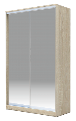 Шкаф 2-х створчатый 2200х1682х420 Хит-22-4-17-88, Матовое стекло, Дуб сонома в Нижнем Новгороде - изображение