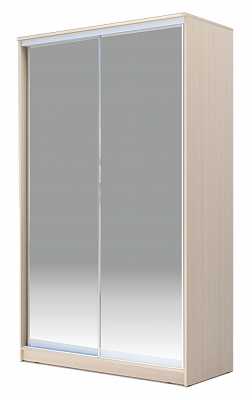 Шкаф 2-х дверный 2200х1200х620 Хит-22-12/2-88, Матовое стекло, Дуб млечный в Нижнем Новгороде - изображение
