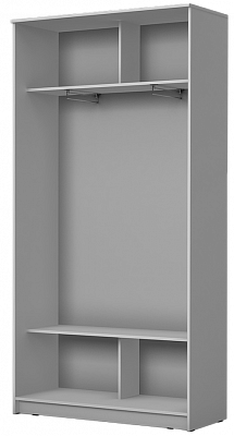 Шкаф 2-х дверный 2400х1200х420 с двумя зеркалами ХИТ 24-4-12/2-55 Белая шагрень в Нижнем Новгороде - изображение 1