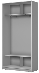 Шкаф 2-х створчатый Хит-22-4-12/2-22 с цветным стеклом, темно-серый 073, Графит в Нижнем Новгороде - предосмотр 1