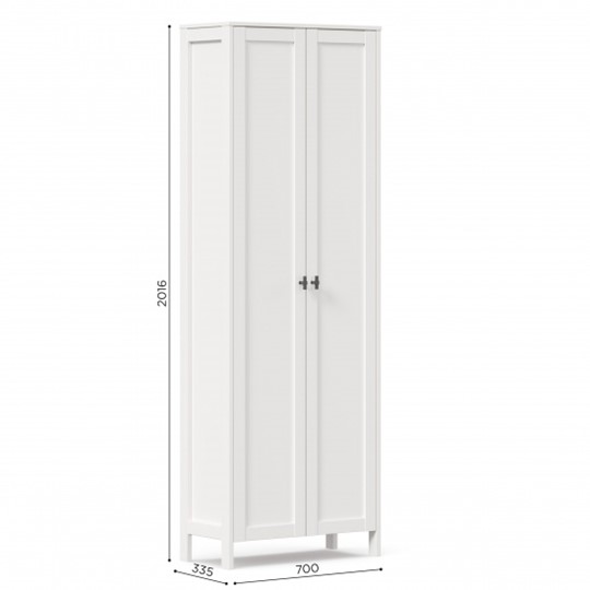 Шкаф 2х-дверный Бланко ЛД 137.020.000 (Белый) в Нижнем Новгороде - изображение 2