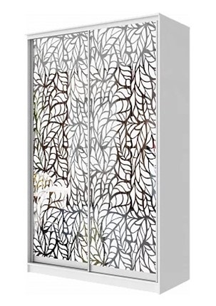 Шкаф-купе "Листья" ХИТ 22-14-66-17 Белый в Нижнем Новгороде - изображение