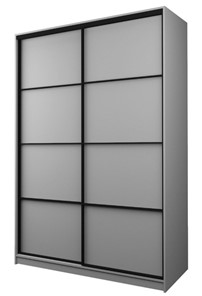 Шкаф 2-х дверный MAX МШ-23-6-18-11, Профиль Черный/Цвет Серый в Нижнем Новгороде - предосмотр