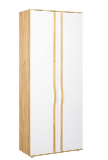Двухстворчатый шкаф Марта-2 ЛД 136.020, Дуб золотой/Белый глянец в Нижнем Новгороде - изображение 3