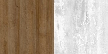 Шкаф угловой Пайн, с зеркалом, ПП7, Дуб Крафт/Бетон Пайн в Нижнем Новгороде - предосмотр 2