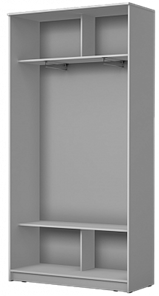 Шкаф 2-х створчатый 2400х1200х420 Хит-24-4-12/2-88, Матовое стекло, Белый в Нижнем Новгороде - предосмотр 1