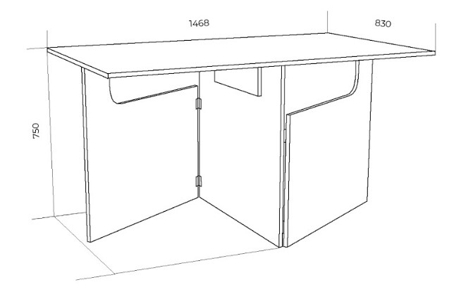 Кухонный стол раскладной ХИТ -СО-8, Дуб молочный в Нижнем Новгороде - изображение 2