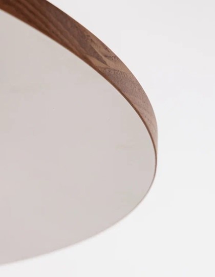 Кухонный стол круглый Шпон Ореха д. 100 см МДФ светлый орех в Нижнем Новгороде - изображение 15