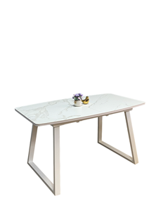 Кухонный раздвижной стол AZ1400 (белый/керамика мрамор белый) в Нижнем Новгороде - предосмотр