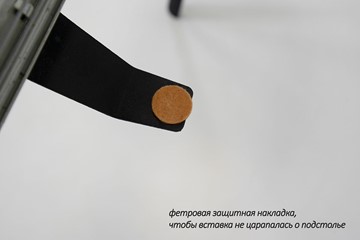 Раздвижной стол Дали-2L(ноги черные, дуб табако) в Нижнем Новгороде - предосмотр 6
