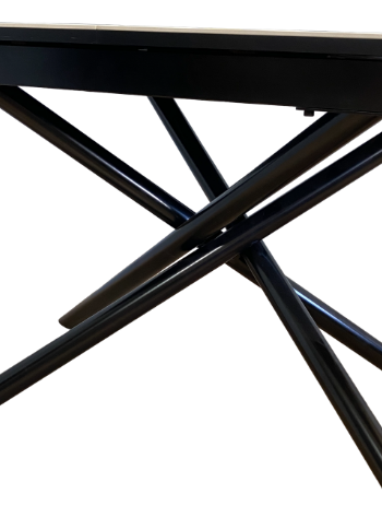 Стол раздвижной DK1200 (черный/керамика мрамор черный) в Нижнем Новгороде - изображение 1