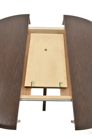 Обеденный раздвижной стол Фабрицио-1 исп. Круг 820, Тон 10 (Морилка/Эмаль) в Нижнем Новгороде - изображение 6