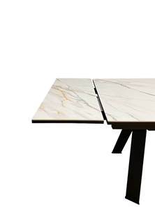Кухонный раздвижной стол KL1600, черный/керамика мрамор золотой в Нижнем Новгороде - предосмотр 5