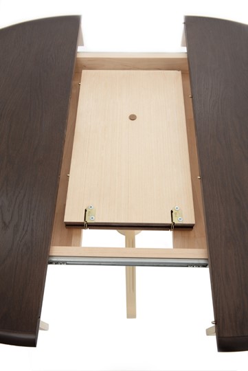 Обеденный раздвижной стол Леонардо-1 исп. Круг 1000, тон 2 (Морилка/Эмаль) в Нижнем Новгороде - изображение 4