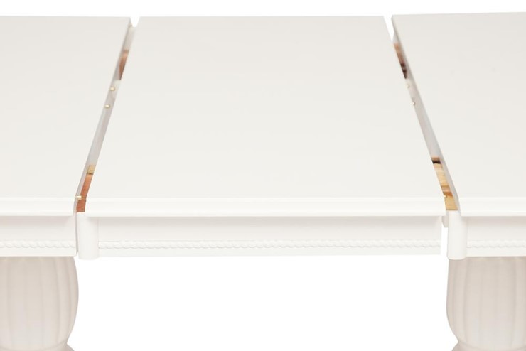 Кухонный раздвижной стол LORENZO (Лоренцо) 160+46x107x76, pure white (402) в Нижнем Новгороде - изображение 3