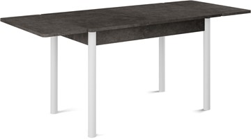 Кухонный стол раздвижной Милан-2 EVO, ноги белые, серый камень в Нижнем Новгороде - предосмотр 1