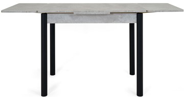 Кухонный раскладной стол Милан-2 EVO, ноги черные, светлый цемент в Нижнем Новгороде - предосмотр 4
