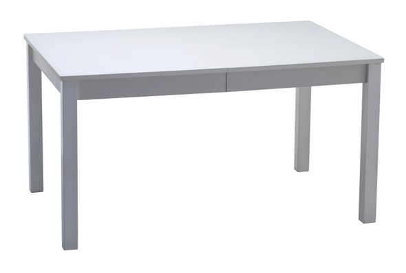 Раздвижной стол Нагано-2 стекло белое opti (хром-лак) в Арзамасе - изображение