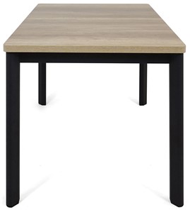 Кухонный стол раскладной Токио-2L (ноги металлические черные, дуб каньон) в Нижнем Новгороде - предосмотр 2