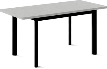 Кухонный раскладной стол Токио-2L (ноги металлические черные, светлый цемент) в Нижнем Новгороде - предосмотр 1