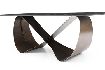 Обеденный стол DT9305FCI (240) черный керамика/бронзовый в Нижнем Новгороде - предосмотр 3