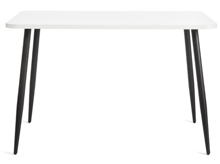Кухонный стол PLUTO ЛДСП/металл, 120x80x77, Белый/Черный арт.19316 в Нижнем Новгороде - изображение 2