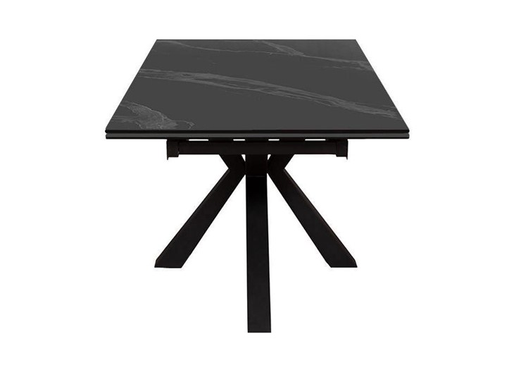 Стол на кухню раздвижной DikLine SFE160 Керамика Черный мрамор/подстолье черное/опоры черные (2 уп.) в Нижнем Новгороде - изображение 3