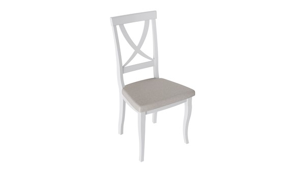 Обеденный стул Лион 2 (Белый матовый/тк № 110) в Нижнем Новгороде - изображение