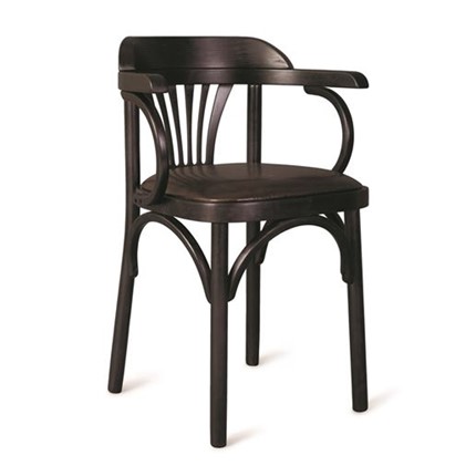 Обеденный стул Венский мягкий, кожзам черный/венге в Нижнем Новгороде - изображение