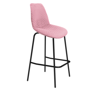 Барный стул SHT-ST29-С22 / SHT-S29P (розовый зефир/черный муар) в Нижнем Новгороде