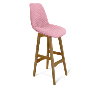 Барный стул SHT-ST29-С22 / SHT-S65 (розовый зефир/светлый орех) в Нижнем Новгороде - предосмотр