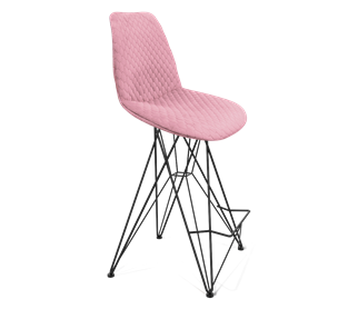 Полубарный стул SHT-ST29-С22 / SHT-S66-1 (розовый зефир/черный муар) в Нижнем Новгороде - предосмотр