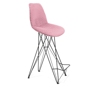 Барный стул SHT-ST29-С22 / SHT-S66 (розовый зефир/черный муар) в Нижнем Новгороде