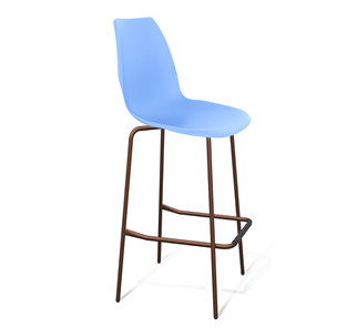 Барный стул SHT-ST29/S29 (голубой pan 278/медный металлик) в Нижнем Новгороде - предосмотр